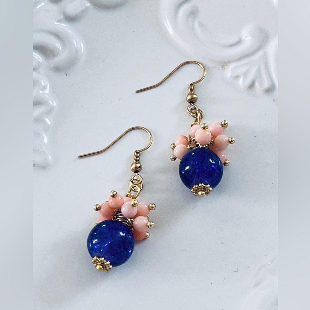 Handcrafted beaded earrings